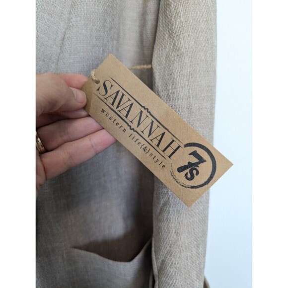 Anthropologie Current Air Tan Blazer Short Set XS - Picture 6 of 13